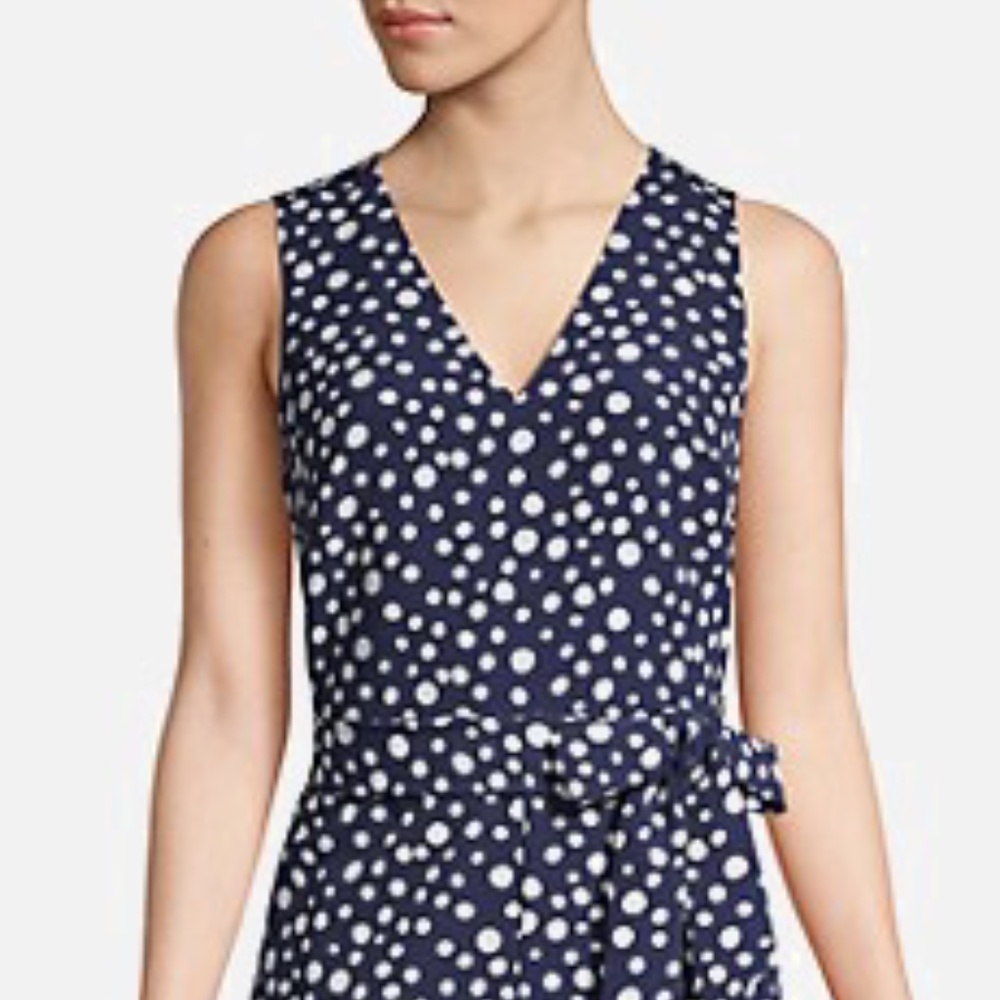 Karl Lagerfeld Paris | Polka Dot Wide-Leg Jumpsuit | NWT - Picture 3 of 4